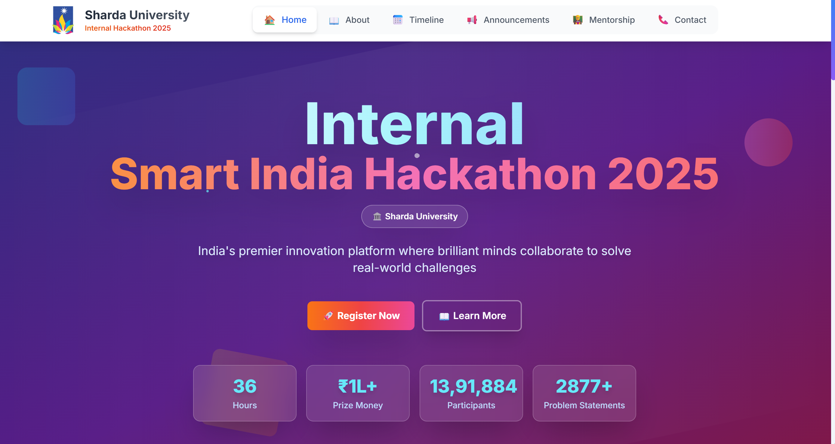 SIH Website